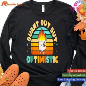 Marshmallow Camping Fun Embrace Retro Style and Optimism T-shirt