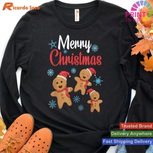 Merry Christmas Gingerbread Xmas Cookies T-shirt