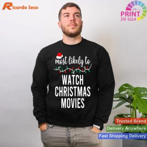 Most Likely To Christmas Shirt Matching Family Pajamas Funny T-shirt
