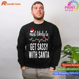 Most Likely To Christmas Shirt Matching Family Pajamas Funny T-shirt_7 T-shirt