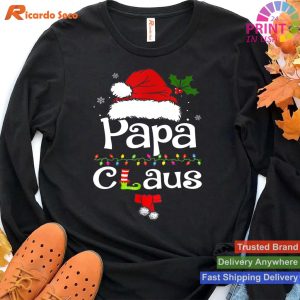 Papa Claus Shirt Christmas Pajama Family Matching Xmas T-shirt