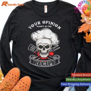 Recipe Skull - Gastronomy Chef's Culinary Cuisine T-shirt