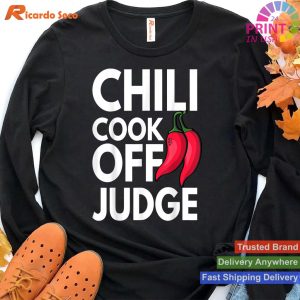 Red Chili Elegance Chili Cook Off Judge T-shirt