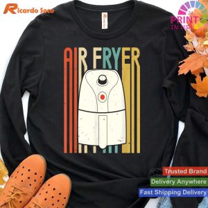 Retro Air Fryer Master Cook - Food Lover Chicken Wings T-shirt