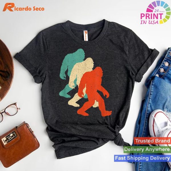 Retro Bigfoot Enthusiast Show Your Love with Our Unique T-shirt