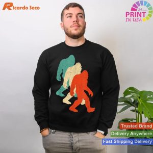 Retro Bigfoot Enthusiast Show Your Love with Our Unique T-shirt