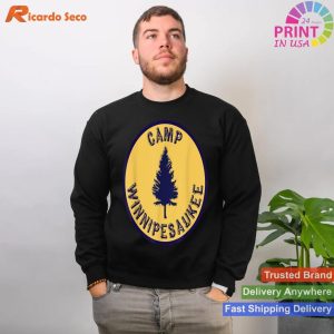 Retro Camp Style Capture Camp Winnipesaukee Essence T-shirt