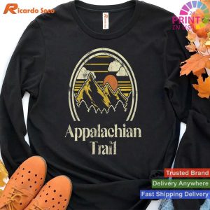 Retro Outdoor Adventure Appalachian Mountains Trail Hiking Camp T-shirt