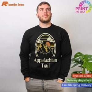 Retro Outdoor Adventure Appalachian Mountains Trail Hiking Camp T-shirt