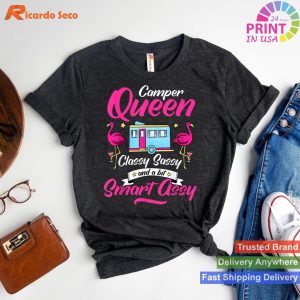 RV Camper Queen Rock Your Adventures with Our Classy T-shirt