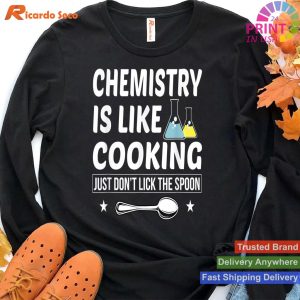Spoon-Licking Warning Chemistry Humor T-shirt