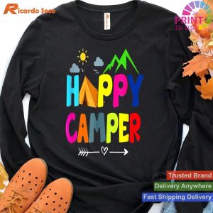Summer Fun Arrow Camper Happy Camp Camping Gift T-shirt