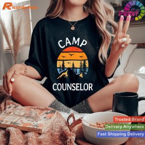Summer Fun Retro Camp Counselor Director Staff Camping T-shirt