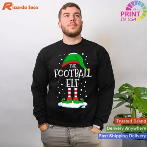 The Football Elf Christmas Family Matching Xmas Group Funny T-shirt