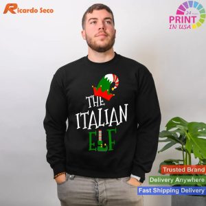 The Italian Elf Family Matching Group Gift Christmas Costume T-shirt