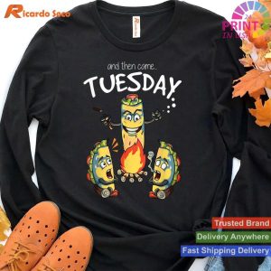 Tuesday Taco Camping Enjoy Our Scary Story T-shirt