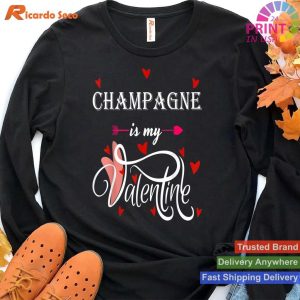 Valentine's Day Champagne Lover T-shirt