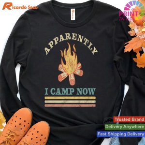 Vintage Camping Fun First Time Experience  T-shirt