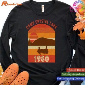Vintage Halloween Camp Crystal Lake 1980 Horror  T-shirt