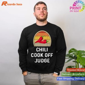 Vintage Vibes Retro Chili Lover Judge Cooking T-shirt