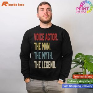 Voice Over Artist Voice Actor Acting Funny Gift T-shirt
