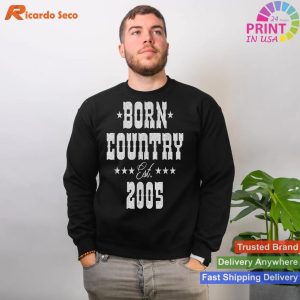 18th Birthday Country Music Lover 2005 T-shirt - Ideal Gift for 18 Year Olds