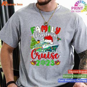 2023 Squad Xmas Fun Family Christmas Cruise T-shirt