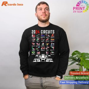 2024 Formula Racing Track Formula Race Formula Car Fan T-shirt