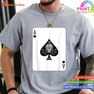 Ace of Spades Playing Card Poker T-shirt