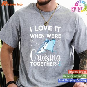Artistic Cruise Vibes Matching Couple T-shirt