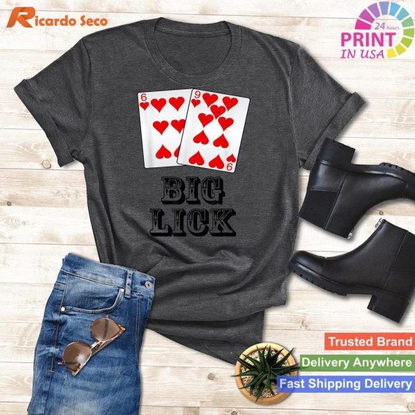 Big Lick Position Poker Playing Hand T-Shirt