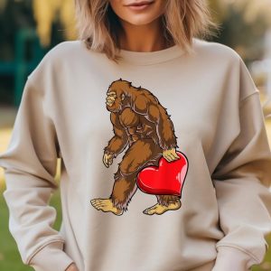 Bigfoot is Valentine Sasquatch Love for Boys & Men