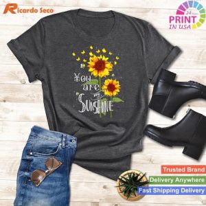 Butterfly Sunflower You Are My Sunshine â€“ Express Your Bright Side