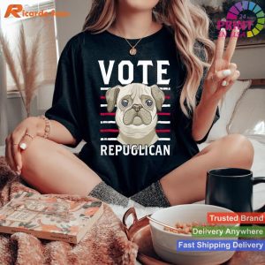 Canine Politics Funny Vote Repuglican - GOP Dog Tee