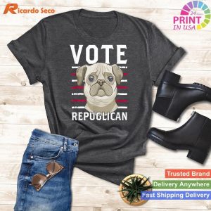 Canine Politics Funny Vote Repuglican - GOP Dog Tee