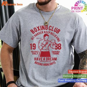 Chi-town Retro Vibes Boxing Club - Vintage Chi-town Retro Boxer T-shirt