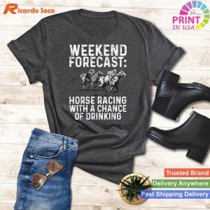 Cool Horse Racing Design For Men Women Derby Horse Racing T-shirt