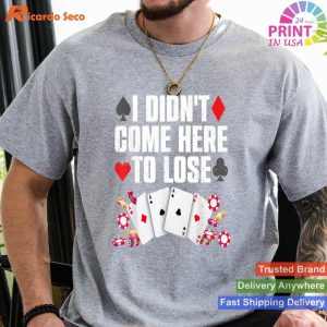 Cool Poker Player Art Casino Lover Gamblers T-shirt