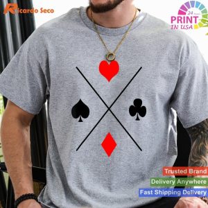 Cross Card Poker Suit Cool Symbol Gift T-shirt