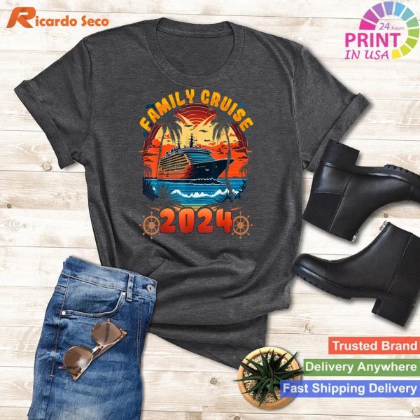 Cruise Adventure Family Vacation 2024 T-shirt