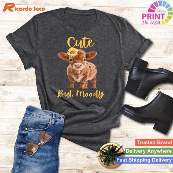 Cute Cow Moments - Moody Cow Lovers and Sunflower Farm Fun