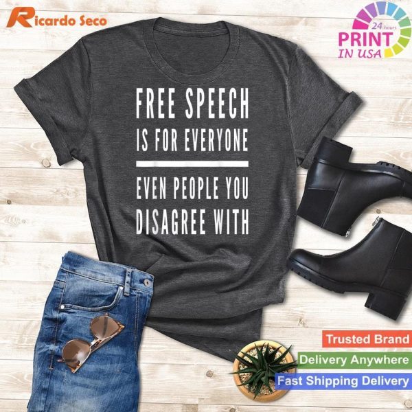 Defender of Expression Free Speech Advocate - Funny First Amendment Tee