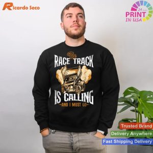Dirt Track Racing Race Sprint Car Vintage T-shirt