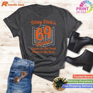 Dirty Dick's 69 Saloon Liquor In The Front T-shirt