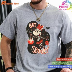 Disney Minnie Mouse Halloween Skeleton Costume Tee Get Spooky with Minnie