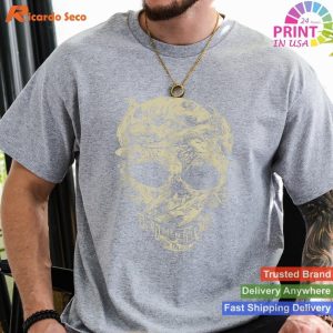 Disney Pirates Shark Skull T-shirt Swashbuckling Style with a Pirate Skull