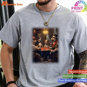 Dogs Playing Poker Funny Dog Lover Art_1 T-shirt