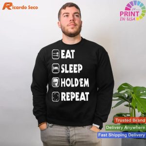 Eat Sleep HoldÂ´em Repeat Texas HoldÂ´em T-shirt
