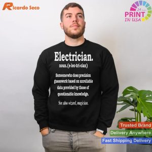 Electrician Definition Humorous Graduation Gift T-shirt