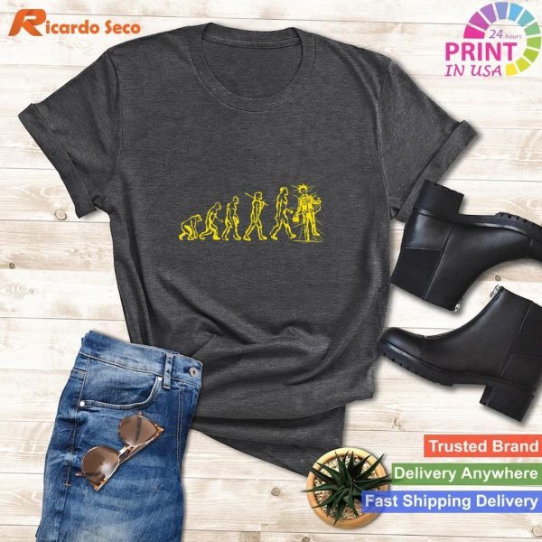 Electrician & Electrical Engineer Gift Electricity Evolution T-Shirt